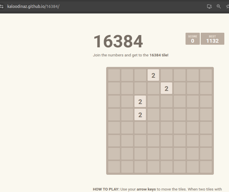 16384 Game Screenshot